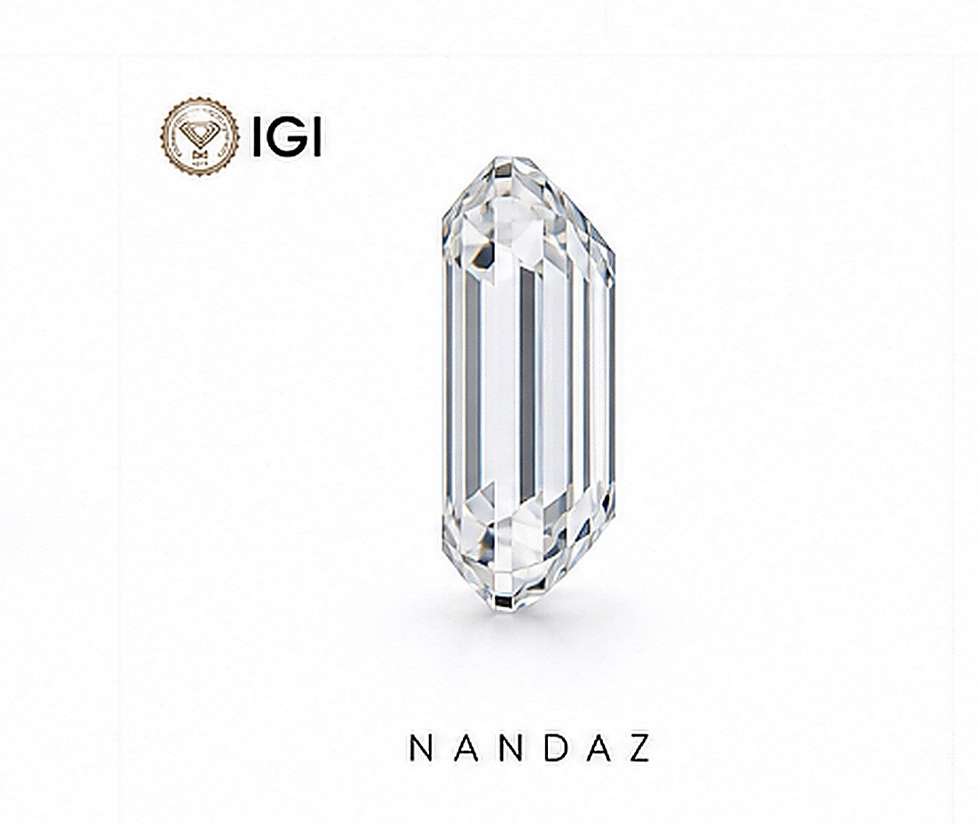 3.09 Ct Emerald Cut Lab Grown Diamond VVS2 D Color IGL Certified Loose. The Best