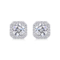 The Rose In The Heart - Earrings Set With 1-carat Top-quality Moissanite S925, S