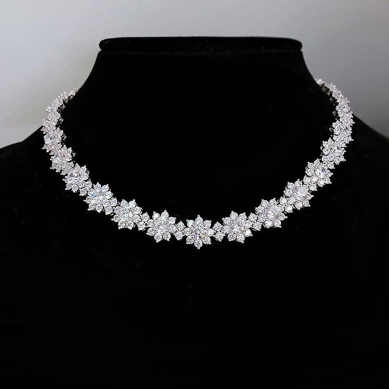 🌻 925 Sterling Silver Sunflower Crown Necklace