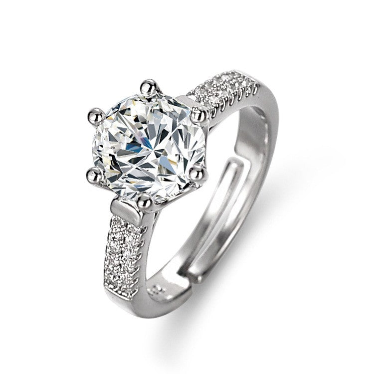 2 - Carat Platinum-Plated Ring With Zircon Inlays - Best Buy, Looks Awesome.