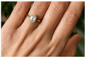 Solitaire Engagement Ring 14k Gold Lab Grown 2 Ct Oval Cut F VS1 Classic,IGI