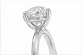 Solitaire Engagement Ring 14k Gold Lab Grown 2 Ct Oval Cut F VS1 Classic,IGI