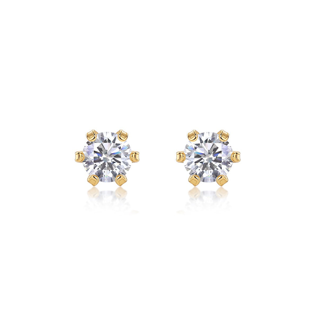 Premium Moissanite Luxury Silver Stud Earrings S925 Sterling Silver