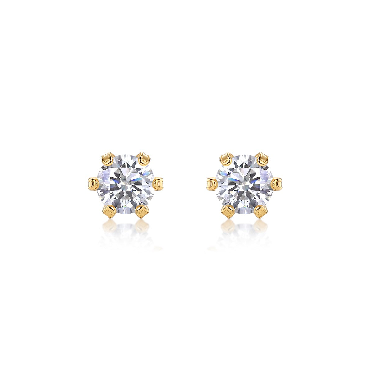 Premium Moissanite Luxury Silver Stud Earrings S925 Sterling Silver